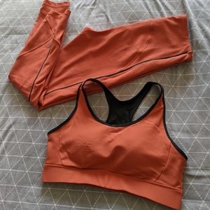 Zyia ribbed premium orange set